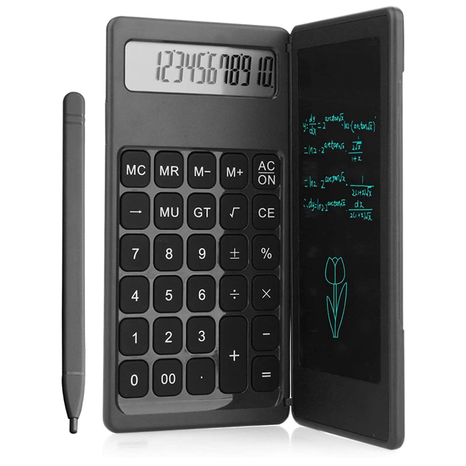 6739 Foldable Calculator With 6 Inch LCD Tablet Digital Drawing Pad Stylus Pen Erase Button Lock Function Smart Calculator 6739 Foldable Calculator With 6 Inch LCD Tablet Digital Drawing Pad Stylus Pen Erase Button Lock Function Smart Calculator